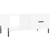 Image de vidaXL Table basse blanche 90x50x40 cm Bois composite