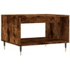 Image de vidaXL Table basse chêne fumé 60x50x40 cm bois composite