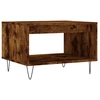 Image de vidaXL Table basse chêne fumé 60x50x40 cm bois composite