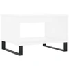Image de vidaXL Table basse blanche 60x50x40 cm Bois composite