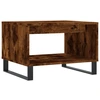 Image de vidaXL Table basse chêne fumé 60x50x40 cm bois composite