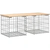 Image de vidaXL Banc de jardin en gabions 103x44x42 cm pin massif