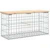 Image de vidaXL Banc de jardin en gabions 83x31,5x42 cm Pin massif
