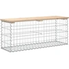 Image de vidaXL Banc de jardin en gabions 103x31,5x42 cm Pin massif