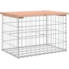 Image de vidaXL Banc de jardin en gabions 63x44x42 cm bois massif douglas