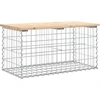 Image de vidaXL Banc de jardin en gabions 83x44x42 cm pin massif