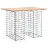 Image de vidaXL Banc de jardin en gabions 100x70x72 cm pin massif