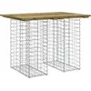 Image de vidaXL Banc de jardin en gabions 100x70x72 cm Bois de pin imprégné