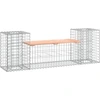 Image de vidaXL Banc de jardin en gabions 183x41x60,5 cm Bois massif Douglas
