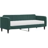 Image de vidaXL Lit de jour avec matelas vert foncé 80x200 cm velours