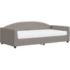 Image de vidaXL Lit de jour avec matelas Taupe 100x200 cm Tissu