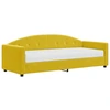 Image de vidaXL Lit de jour avec matelas jaune 80x200 cm velours