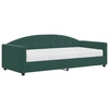 Image de vidaXL Lit de jour avec matelas vert foncé 90x200 cm velours
