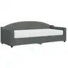 Image de vidaXL Lit de jour avec matelas gris foncé 80x200 cm Tissu