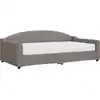 Image de vidaXL Lit de jour avec matelas Taupe 100x200 cm Tissu