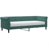 Image de vidaXL Lit de jour avec matelas vert foncé 80x200 cm velours
