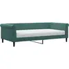Image de vidaXL Lit de jour avec matelas vert foncé 100x200 cm velours