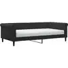 Image de vidaXL Lit de jour avec matelas noir 100x200 cm velours