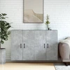 Image de vidaXL Armoires murales 2 pcs. Gris béton Bois composite