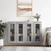 Image de vidaXL Armoires murales 2 pcs. Gris Sonoma Matériau dérivé du bois