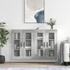 Image de vidaXL Armoires murales 2 pcs. Gris Sonoma Matériau dérivé du bois