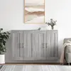 Image de vidaXL Armoires murales 2 pcs. Gris Sonoma Matériau dérivé du bois