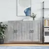 Image de vidaXL Armoires murales 2 pcs. Gris béton Bois composite