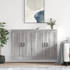 Image de vidaXL Armoires murales 2 pcs. Gris Sonoma Matériau dérivé du bois