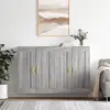 Image de vidaXL Armoires murales 2 pcs. Gris Sonoma Matériau dérivé du bois