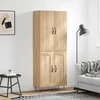 Image de vidaXL Highboard chêne Sonoma 69,5x34x180 cm Matériau dérivé du bois