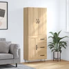 Image de vidaXL Highboard chêne Sonoma 69,5x34x180 cm Matériau dérivé du bois
