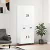 Image de vidaXL Highboard blanc 69,5x34x180 cm Bois composite
