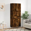 Image de vidaXL Highboard chêne fumé 69,5x34x180 cm bois composite