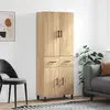 Image de vidaXL Highboard chêne Sonoma 69,5x34x180 cm Matériau dérivé du bois