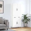 Image de vidaXL Highboard blanc 69,5x34x180 cm Bois composite