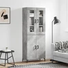 Image de vidaXL Highboard gris béton 69,5x34x180 cm Bois composite