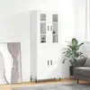 Image de vidaXL Highboard blanc 69,5x34x180 cm Bois composite