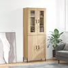 Image de vidaXL Highboard chêne Sonoma 69,5x34x180 cm Matériau dérivé du bois