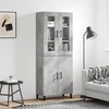 Image de vidaXL Highboard gris béton 69,5x34x180 cm Bois composite