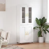 Image de vidaXL Highboard blanc 69,5x34x180 cm Bois composite