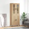 Image de vidaXL Highboard chêne Sonoma 69,5x34x180 cm Matériau dérivé du bois
