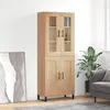 Image de vidaXL Highboard chêne Sonoma 69,5x34x180 cm Matériau dérivé du bois