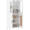 Image de vidaXL Highboard blanc 69,5x34x180 cm Bois composite