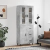 Image de vidaXL Highboard gris béton 69,5x34x180 cm Bois composite