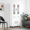 Image de vidaXL Highboard blanc 69,5x34x180 cm Bois composite