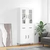 Image de vidaXL Highboard blanc 69,5x34x180 cm Bois composite