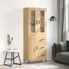 Image de vidaXL Highboard chêne Sonoma 69,5x34x180 cm Matériau dérivé du bois
