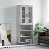 Image de vidaXL Highboard gris béton 69,5x34x180 cm Bois composite