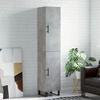 Image de vidaXL Highboard gris béton 34,5x34x180 cm Bois composite