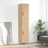 Image de vidaXL Highboard chêne Sonoma 34,5x34x180 cm Matériau dérivé du bois